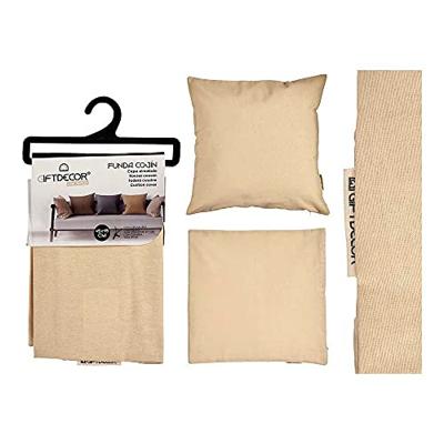 Kussenhoes Crème Beige 45 x 0,5 x 45 cm 60 x 0,5 x 60 cm - Maat: 60 x 60 cm