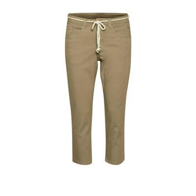 Cream slim fit broek Vava zand
