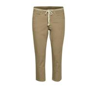 Cream slim fit broek Vava zand - thumbnail