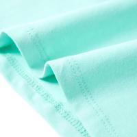 Kindershirt met hondenprint 128 lichtmintkleurig - thumbnail