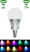 LED E14 - Bulb - 5W RGB/Warm wit WiFi/RF Controlled - thumbnail