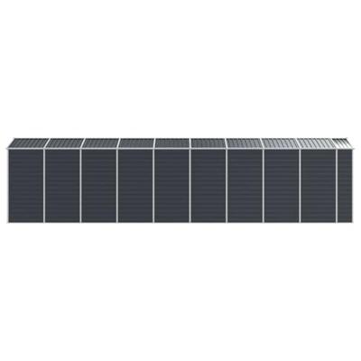 Tuinschuur 191x810x198 cm gegalvaniseerd staal antracietkleurig