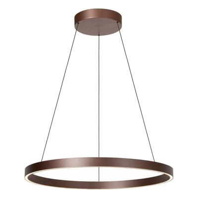 Lucide LIANE - Hanglamp - Ø 80 cm - LED Dimb. - CCT - 2x36W 2700K/4000K - Geschikt voor vide en hoge plafonds - Roest bruin | Vibes