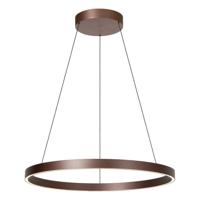 Lucide LIANE - Hanglamp - Ø 80 cm - LED Dimb. - CCT - 2x36W 2700K/4000K - Geschikt voor vide en hoge plafonds - Roest bruin | Vibes - thumbnail
