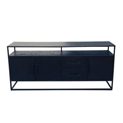 Duverger Black Omerta - Dressoir - mango - zwart - naturel - 3 deuren