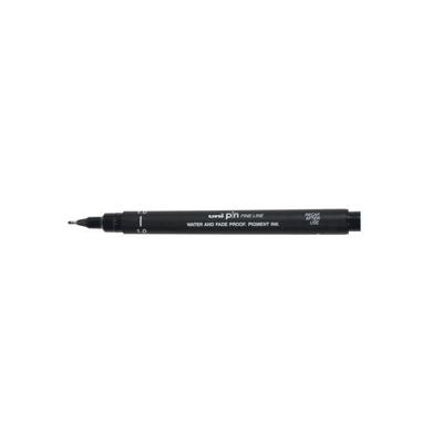 Uni Pin fineliner, ronde punt, 1,0 mm, zwart