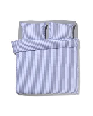 HEMA Dekbedovertrek 200x200/220cm zacht katoen strepen lavendel (lavendel)