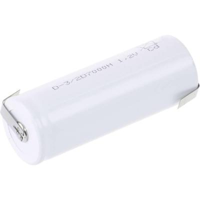 Mexcel D-3/2D7000H Speciale oplaadbare batterij 3/2 D Geschikt voor hoge temperaturen, Flat-top NiCd 1.2 V 7000 mAh 1 stuk(s)