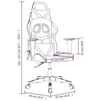 Gamestoel kunstleer zwart en groen - thumbnail