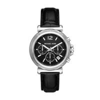 Horlogeband Michael Kors MK7499 Leder Zwart 18mm - thumbnail