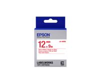 Epson C53S654011 Rood op wit labelprinter-tape - thumbnail