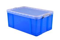 Opbergbox ru 64ltr 710x440x310mm transp blauw - thumbnail