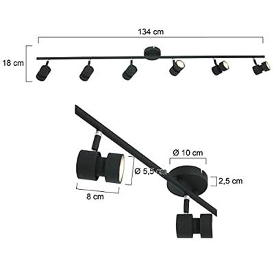 Steinhauer 6-lichts plafondspotNatasja LED - 7906ZW