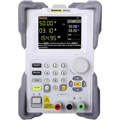 Rigol DP712 Labvoeding, regelbaar 0 - 50 V 0 - 3 A 150 W RS232 Op afstand bedienbaar, OVP, Programmeerbaar Aantal uitgangen: 1 x Rigol DP712 Labvoeding, regelbaar 0 - 50 V 0 - 3 A 150 W RS232 Op afstand bedienbaar, OVP, Programmeerbaar Aantal uitgangen: 1 x