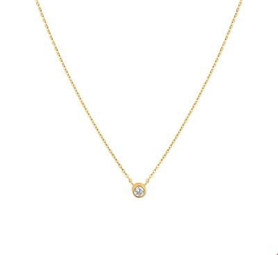 TFT Collier Fantasie geelgoud-zirconia 1,0 mm 41-43-45 cm