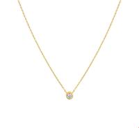 TFT Collier Fantasie geelgoud-zirconia 1,0 mm 41-43-45 cm - thumbnail