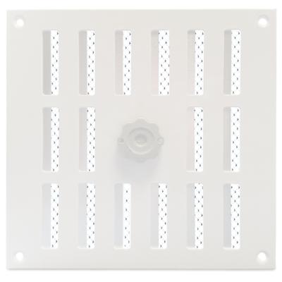 Aluminium Afsluitbaar Schuifrooster Opbouw 250 X 250mm - Wit (3-2525w)