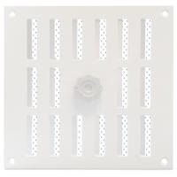 Aluminium Afsluitbaar Schuifrooster Opbouw 250 X 250mm - Wit (3-2525w) - thumbnail