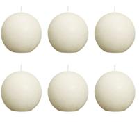 Bolsius Bolkaars rustiek 80 mm ivoorkleurig 6 st - thumbnail