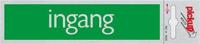 Bord Alulook Ingang - 165x44 mm zelfklevend. - thumbnail