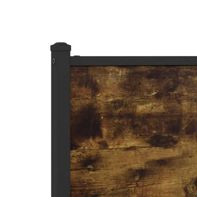 Bedframe zonder matras metaal gerookt eikenkleurig 200x200 cm