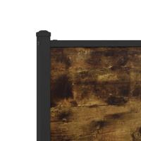 Bedframe zonder matras metaal gerookt eikenkleurig 200x200 cm - thumbnail