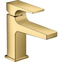 Hansgrohe Metropol toiletkraan 100 met push open waste met voorsprong vaste uitloop 12.7cm polished gold 32500990 - thumbnail