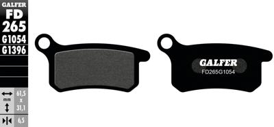 GALFER bremsbelag "fd265" brake pad fd265 g1054 organic standard