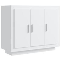 Dressoir 92x35x75 cm bewerkt hout wit - thumbnail