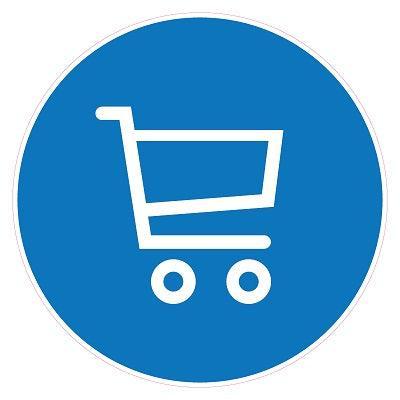 Pictogram Gebruik winkelwagen 31,5cm