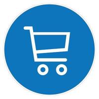 Pictogram Gebruik winkelwagen 31,5cm - thumbnail