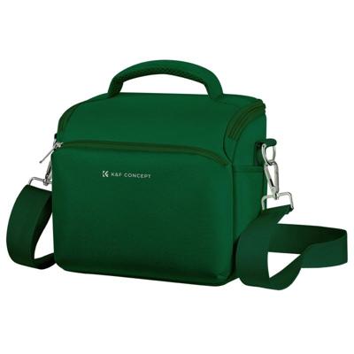 K&F Concept camera sling bag groen - compacte schoudertas voor fotografie 23.5x21x14 cm