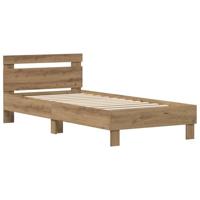 Bedframe Artisan Eiken 98.5 x 200 cm Bewerkt hout - thumbnail