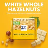 Ritter sport wit hele hazelnoot tablet 100gr | 10 stuks - thumbnail