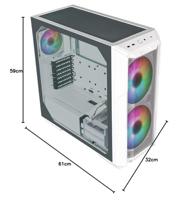 CoolerMaster Case MasterBox HAF 500 White - thumbnail