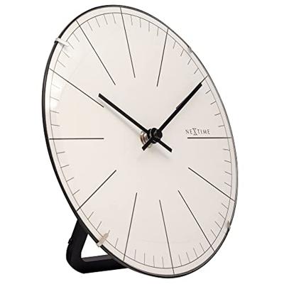 NeXtime NE-3506WI Wandklok Big Stripe Ø20 Glas Wit - thumbnail