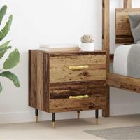 Nachtkastje 2 pcs Oud hout 40 x 35 x 47,5 cm Bewerkt hout - thumbnail