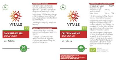 Vitals Calcium 400mg bio 60 Capsules
