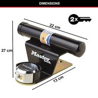 Master Lock P37530 Extra deurvergrendeling Zwart - thumbnail