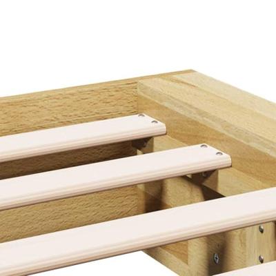 Bedframe zonder matras 150x200 cm massief hout eiken