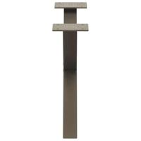 Salontafelpoten 2 st X-vormig 60x(30-31) cm staal naturel - thumbnail