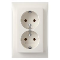 Berker B S1 Inb Contactdoos | 2V | RA | PW - 66.033.51 - thumbnail