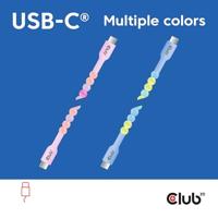 club3D CAC-3010 USB-C Adapter [1x USB-C stekker - 1x USB-C stekker] Pink 2 m - thumbnail