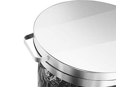 Hailo MSS DESIGN XXXL 9120300 Afvalzakhouder 120 l Staal (Ø x h) 355 mm x 990 mm Zilver, Zwart 1 stuk(s)