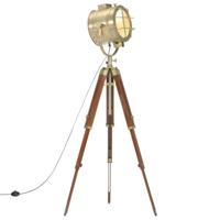 Vloerlamp driepoot 165 cm massief mangohout - thumbnail