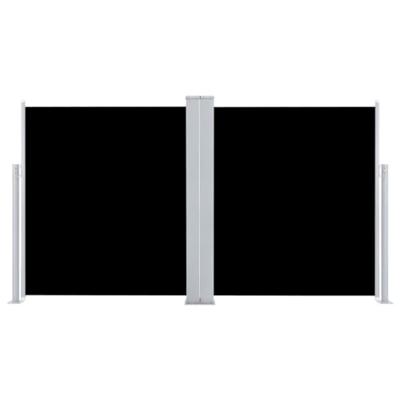 VidaXL Windscherm uittrekbaar 140x600 cm zwart VidaXL Windscherm uittrekbaar 140x600 cm zwart