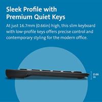 Kensington Advance Fit USB Ultra Slim toetsenbord - thumbnail