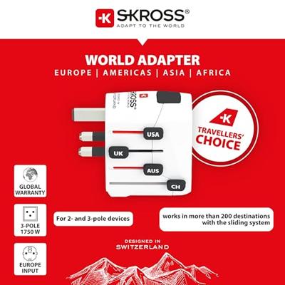 Skross SKR1103145 Reisadapter World Pro Geaard - thumbnail