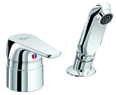 Ideal Standard Cerasprint kappersmengkraan - uittrekbare handdouche - met straalregelaar - chroom A5727AA