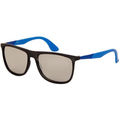AZ Eyewear zonnebril unisex zwart/blauw met spiegellens (9100 P) AZ Eyewear zonnebril unisex zwart/blauw met spiegellens (9100 P)